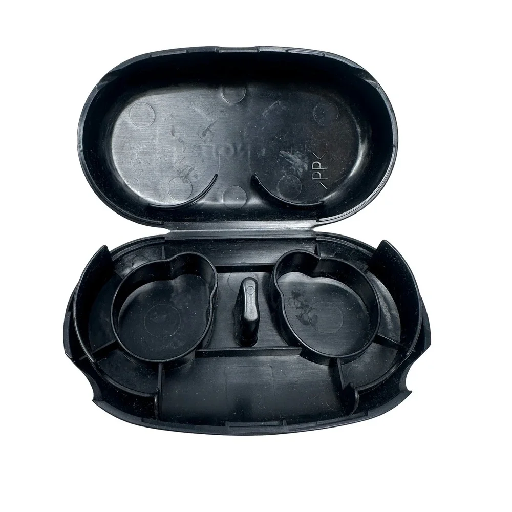Sony MDR-AS30 Headphone Carrying Case Replacement Black Plastic Hard Shell